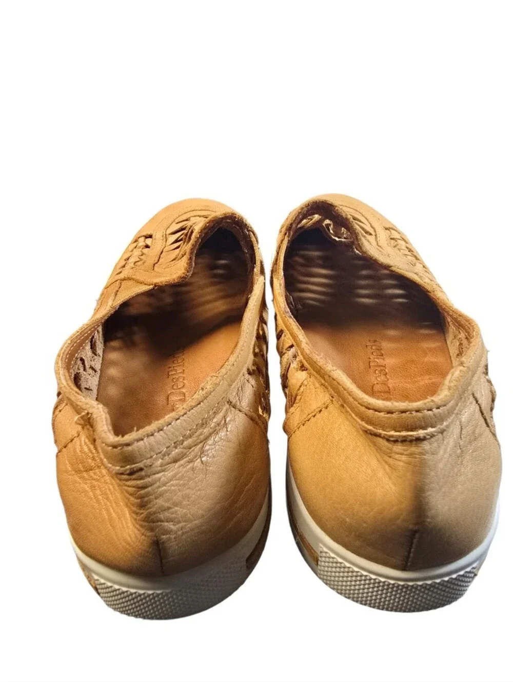 L'Amour Des Pieds Lioness Karsha Woven Leather Slip-On Sneakers Sz.6.5